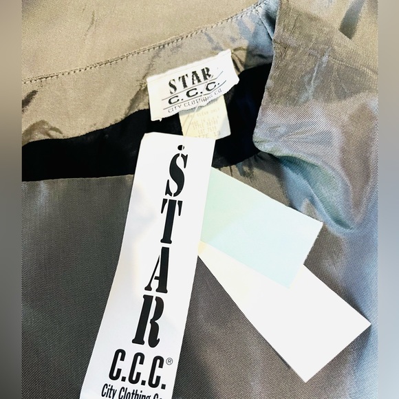 Star CCC Maxi Skirt Metallic Disco Silver Circular Flared Lined 80’s Wom… - Picture 5 of 8